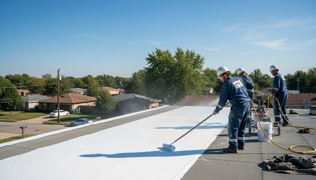 Commercial roof coating in Louise, MS near me